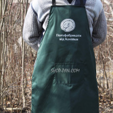 Фартук зеленый (саржа) с вашим принтом - Полуфабрикаты