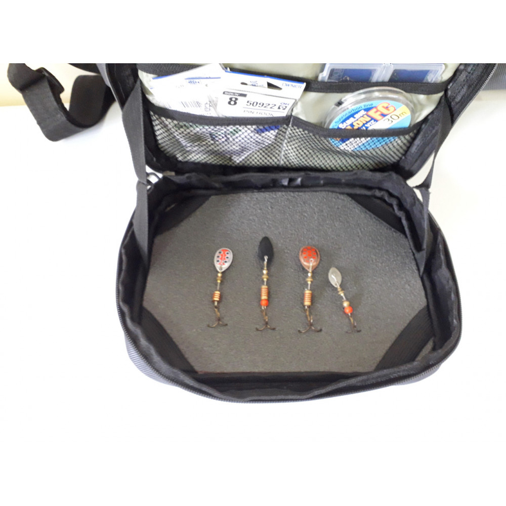 Сумка спінінгіста поясна + плече, посилена, непромокальна для риболовлі ГОРИЗОНТ- 10