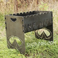 Мангал розбірний ДОРОГОГО КУМА з індивідуальним надписом - подарунковий