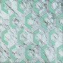 Панель стеновая 3D 700х700х4мм Серо-зеленые соты мрамор SW-00002006 SW-00002006