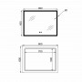Дзеркало Lidz Orion (OR2) 800х600 з LED-підсвічуванням Touch, з антизапотіванням, з димером, рег. яскравості LDOR80060049294 SD00055418