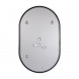 Дзеркало Qtap Scorpio (SC1) з LED-підсвічуванням Touch, з антизапотіванням, з димером, рег. темп. кольору (3000-6500K) Black QTSC500800 SD00055400
