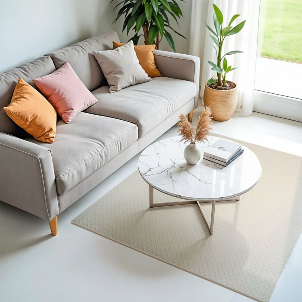 Напольное двустороннее покрытие CREAM and BEIGE 60*60cm*2cm (D) SW-00001846 SW-00001846