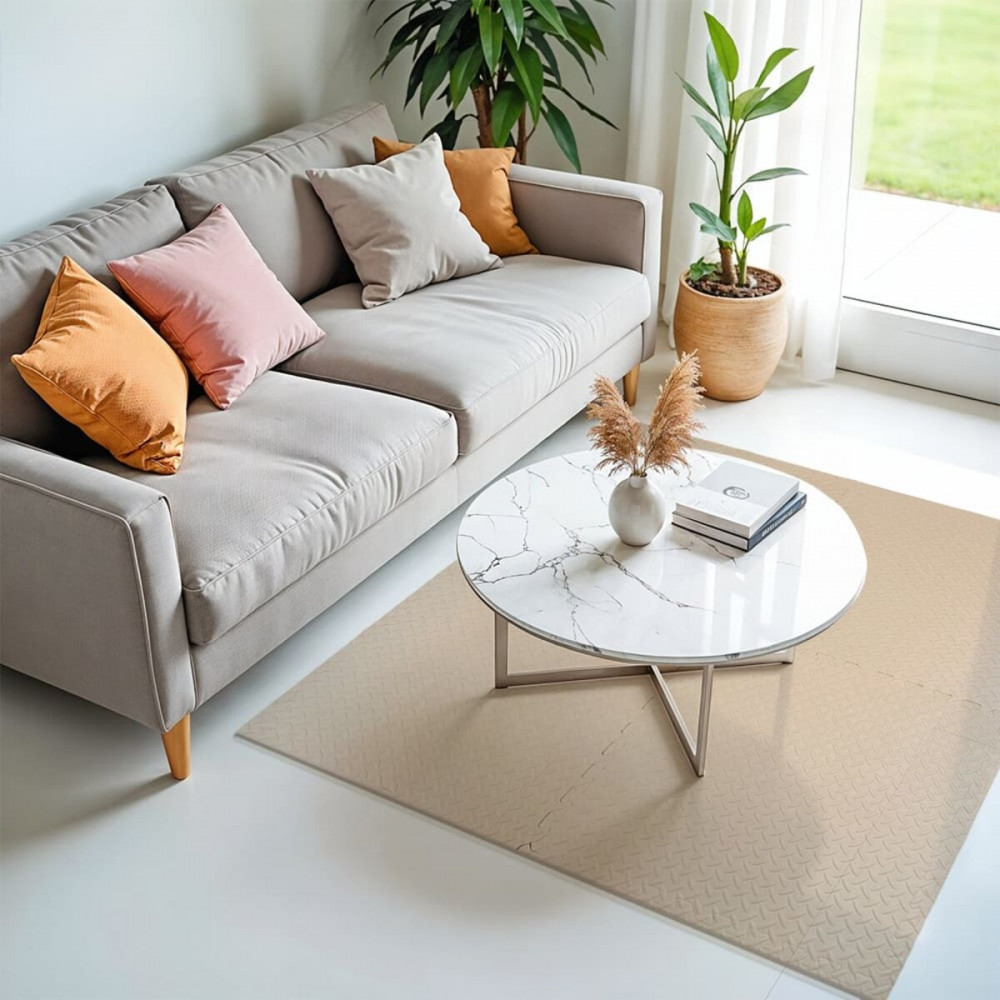 Напольное двустороннее покрытие CREAM and BEIGE 60*60cm*2cm (D) SW-00001846 SW-00001846