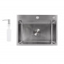 Мийка для кухні інтегрована Lidz Handmade H5843 Brushed Steel 3,0/1,0 мм LDH5843BRU49442 SD00055566