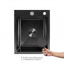 Акційний набір Lidz: мийка Handmade H4050 Black PVD 3,0/1,0 мм + K01B Корзина для кухонной мойки SD00057083