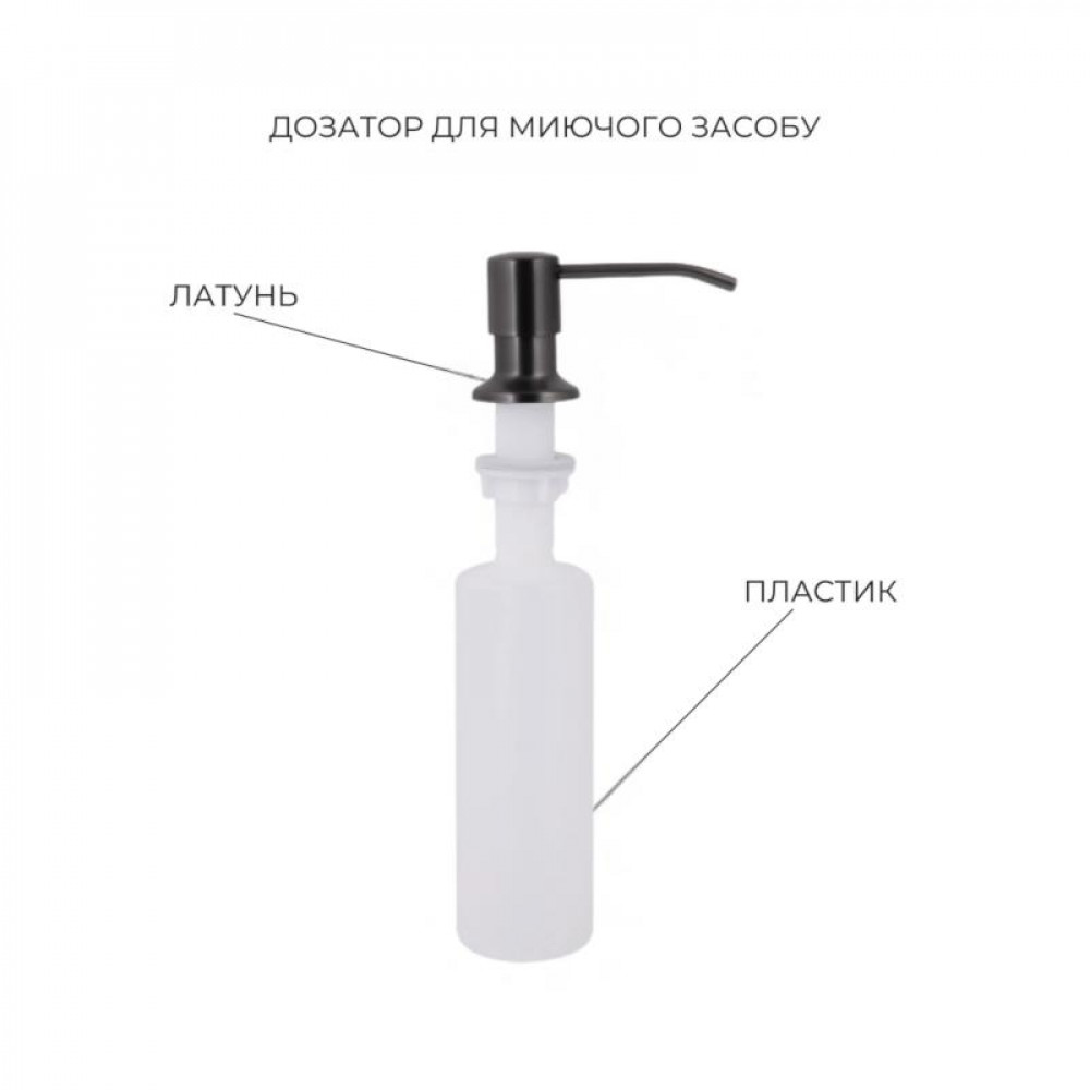 Акційний набір Lidz: мийка Handmade H4050 Black PVD 3,0/1,0 мм + K01B Корзина для кухонной мойки SD00057083