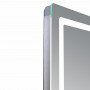 Дзеркало Qtap Mideya (MI2) 800х600 з годинником, з LED-підсвічуванням Touch, з антизапотіванням, димером, рег. яскравості QTMID80060049265 SD00055389