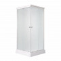 Душовий бокс Lidz Kubis SB90x90.SAT.LOW.FR, скло Frost 4 мм SD00055513