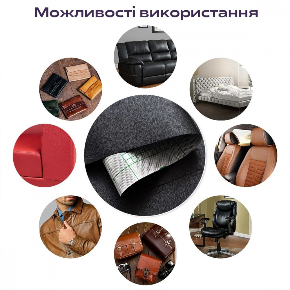 Самоклеющая экокожа в рулоне 1.37х3м х 0.5мм Черный SW-00001413 SW-00001413
