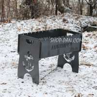 Мангал розбірний з індивідуальним гравіюванням - Коханому