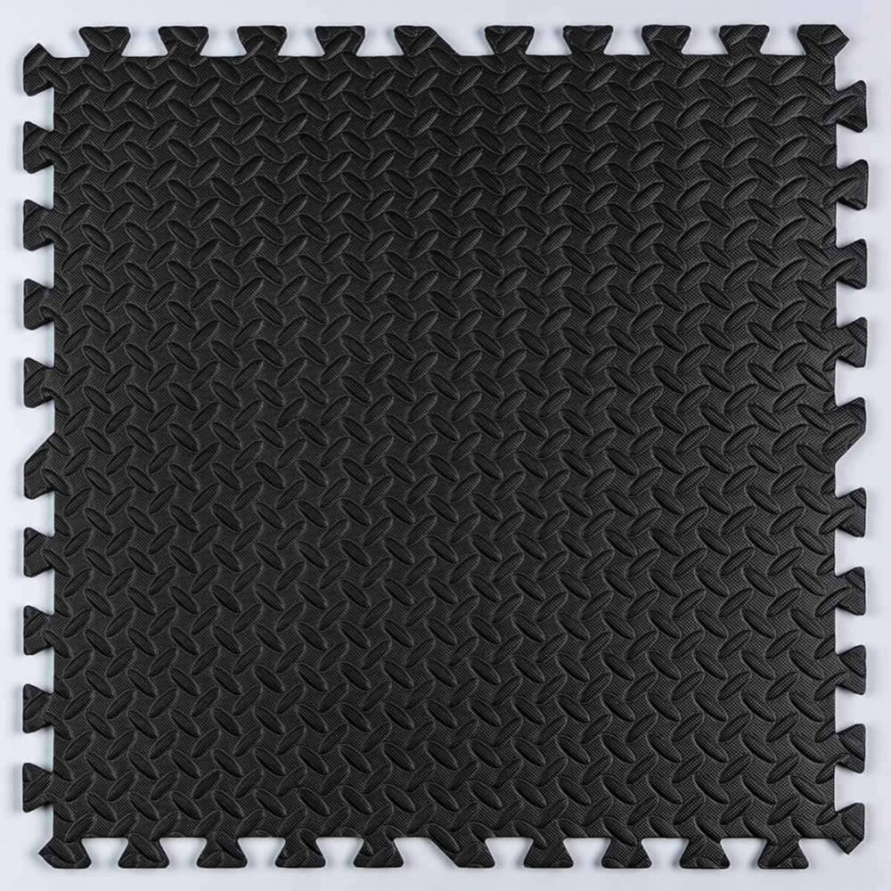 Пол пазл - модульное напольное покрытие 600x600x10мм Черное (МР15) SW-00001169 SW-00001169