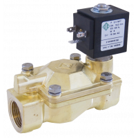 Клапан електромагн. 21W6ZB400 НО, 1 1/2", Рвх-Рвих=0,2-10ат,  Тмакс. =90С, 220В