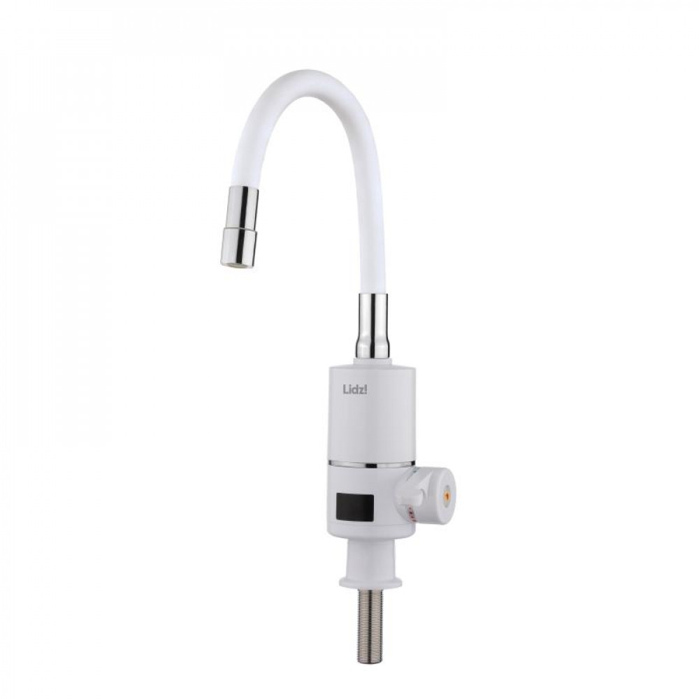 Проточний кран-водонагрівач з гнучким виливом для кухні Lidz Warm 065 LDWAR065WHI49097 White/White SD00055221