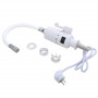 Проточний кран-водонагрівач з гнучким виливом для кухні Lidz Warm 065 LDWAR065WHI49097 White/White SD00055221