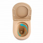 Унітаз підвісний Qtap Robin Ultra Quiet 520×365×340 мм, Beige, з сидінням Slim Duroplast / Soft-close / Quick Release QTROB26SB48997 SD00055121