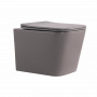 Унітаз підвісний Qtap Tern Ultra Quiet 520×345×325 мм, Stone grey, з сидінням Slim Duroplast / Soft-close / Quick Release QTTER26SG49000 SD00055124