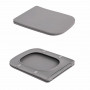 Унітаз підвісний Qtap Tern Ultra Quiet 520×345×325 мм, Stone grey, з сидінням Slim Duroplast / Soft-close / Quick Release QTTER26SG49000 SD00055124