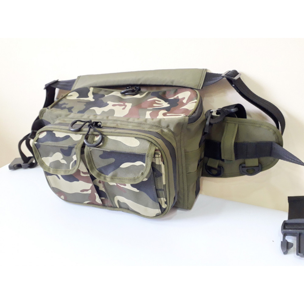 Сумка спінінгіста поясна + плече, посилена, непромокальна ГОРИЗОНТ-1