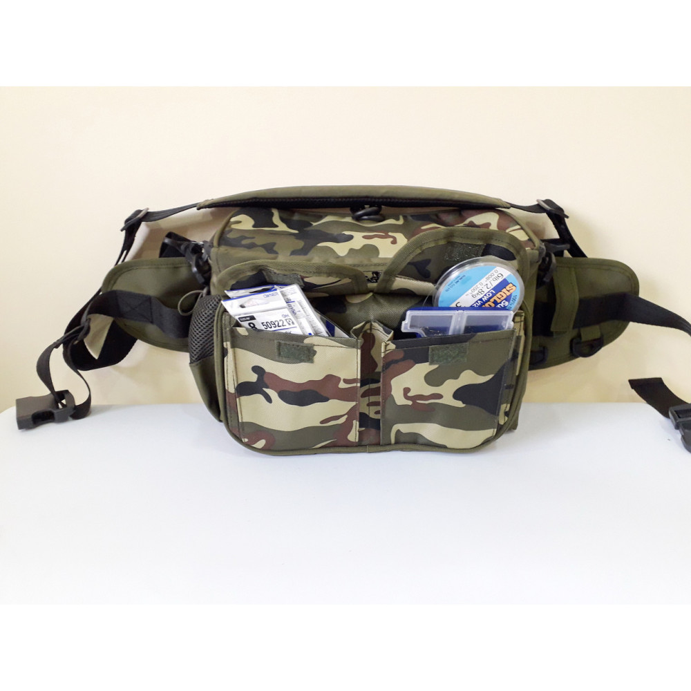 Сумка спінінгіста поясна + плече, посилена, непромокальна ГОРИЗОНТ-1