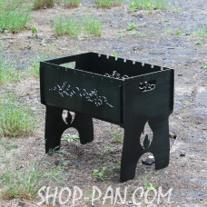 Мангал розбірний з індивідуальним гравіюванням - на подарунок