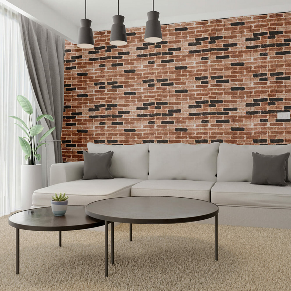 Панель стеновая 3D (346-2) 700х770х2мм Классический кирпич SW-00001915 SW-00001915