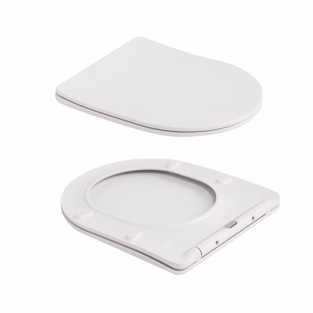 Унітаз підвісний Qtap Robin Ultra Quiet 520×365×340 мм, Marble, з сидінням Slim Duroplast / Soft-close / Quick Release QTROB26MR48998 SD00055122