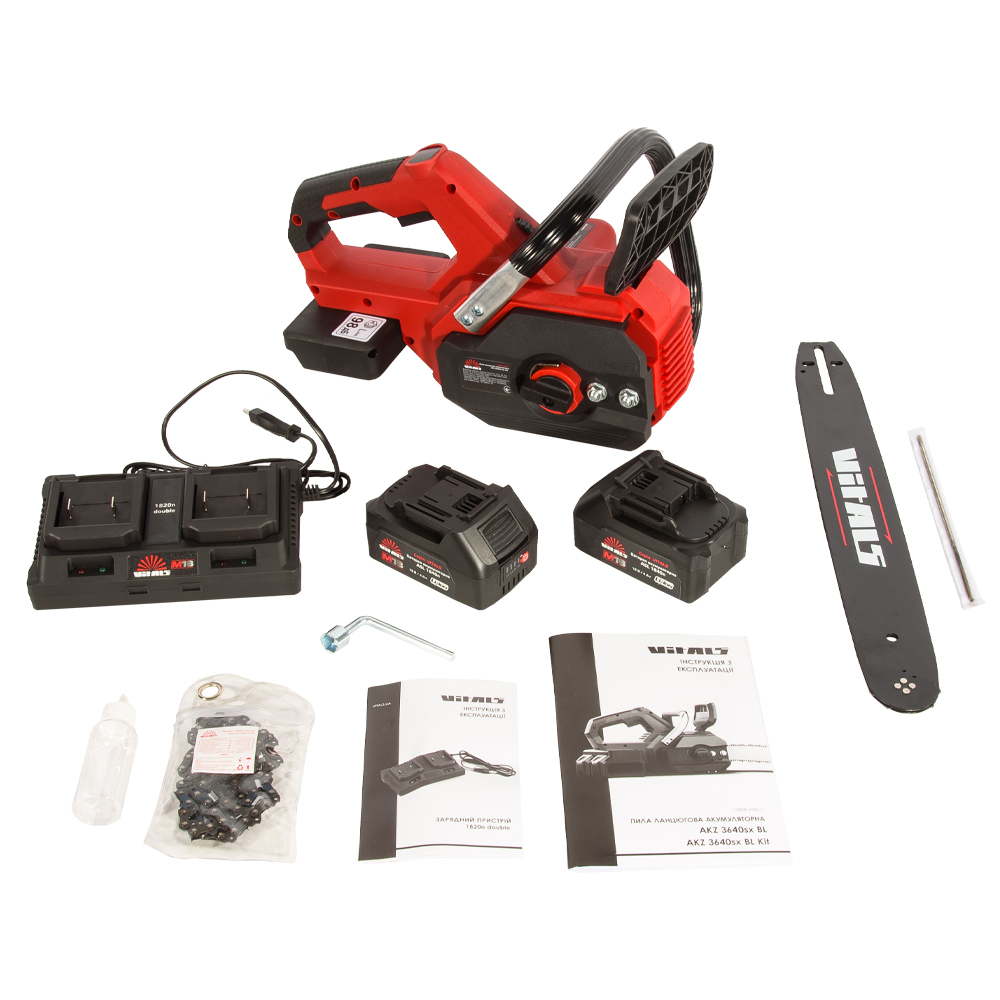 Пила ланцюгова акумуляторна Vitals AKZ 3640sx BL Kit 000241132