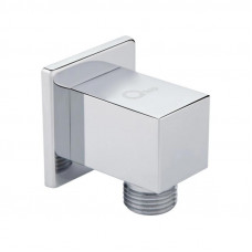 Акційний набір Qtap 1+1=3: Підключення для шланга Spojeni Chrome, прямокутне QTCRMB130