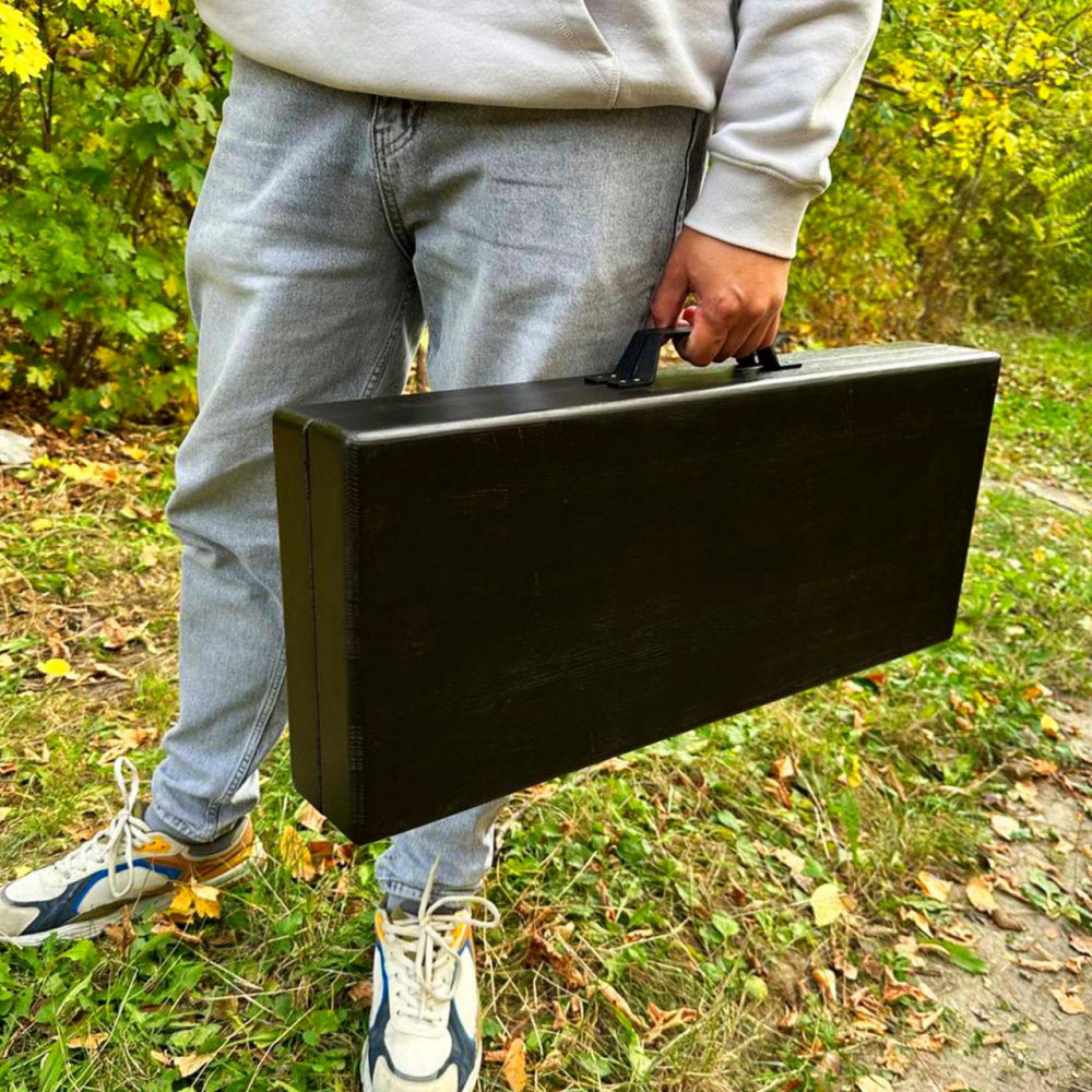 Набір шампурів в дерев'яній коробці "СОТНИК" з гравіюванням SP00394