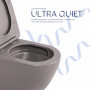 Унітаз підвісний Qtap Robin Ultra Quiet 520×365×340 мм, Stone grey, з сидінням Slim Duroplast / Soft-close / Quick Release QTROB26SG48996 SD00055120