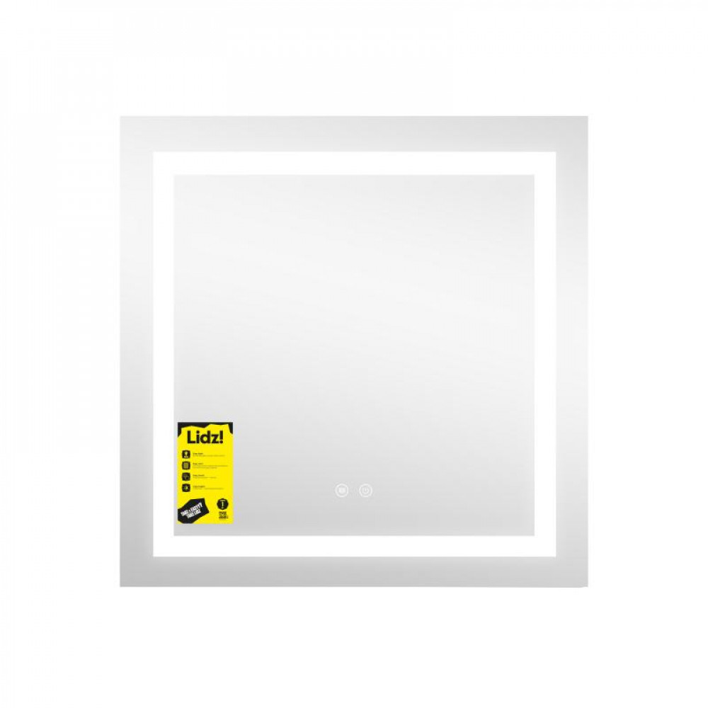 Дзеркало Lidz Kubis (KU1) 700х700 з LED-підсвічуванням Touch, з антизапотіванням, з димером, рег. яскравості LDKU70070049287 SD00055411