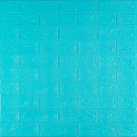 3D панель самоклеющаяся700х770х3мм кирпич Бирюза (002-3) SW-00000573