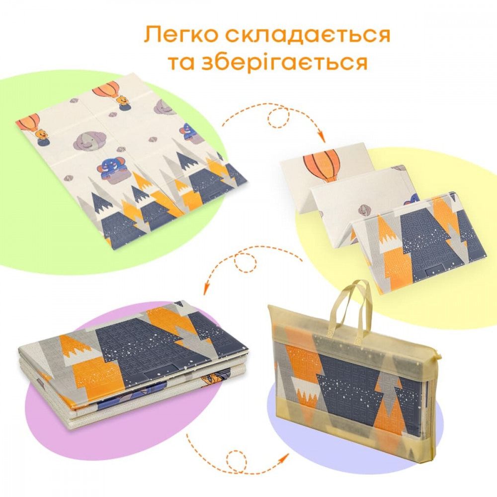 Коврик детский 117см х 177 х 8мм Воздушные шарики-Мишки (301) SW-00003031 SW-00003031
