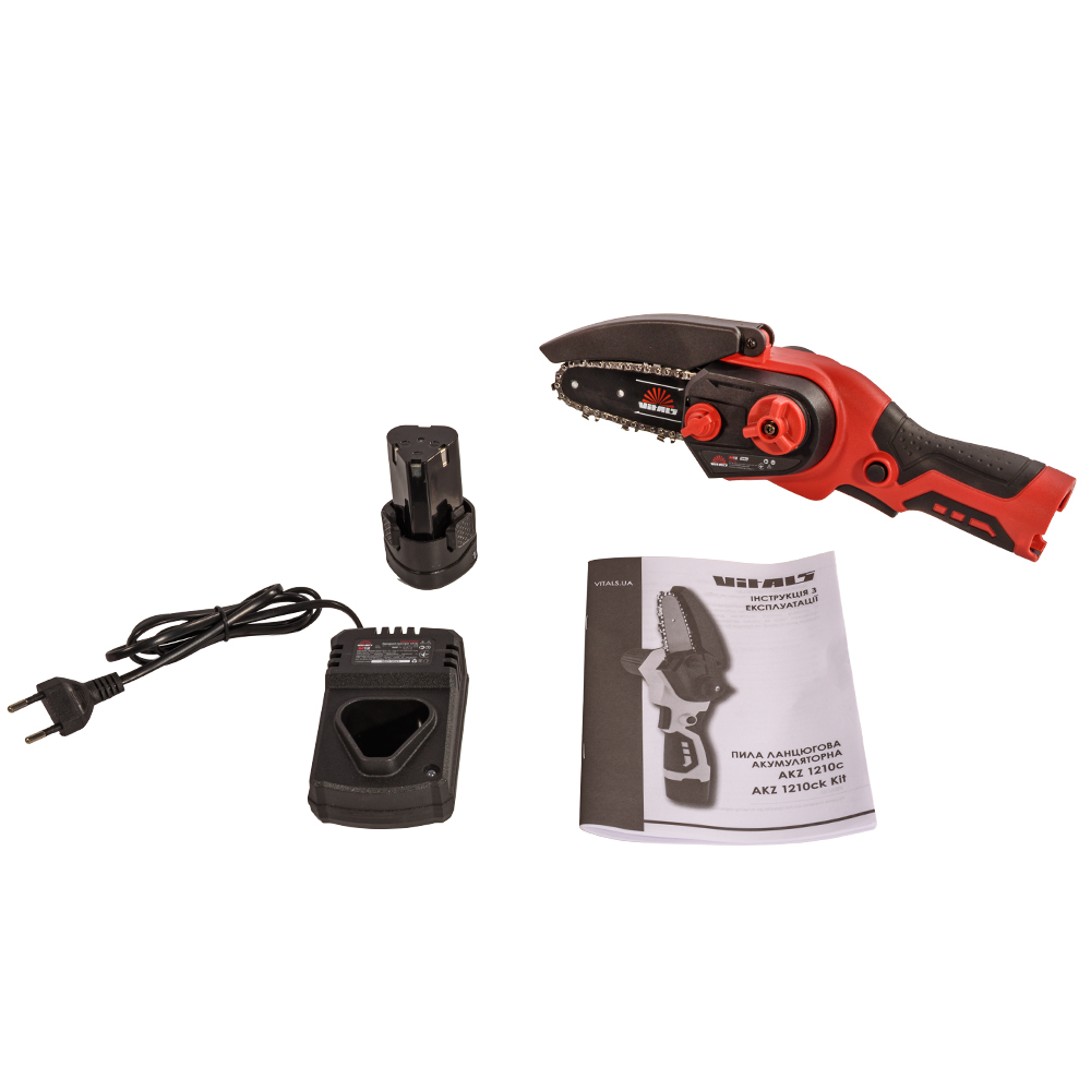 Пила ланцюгова акумуляторна Vitals AKZ 1210ck Kit 000235289