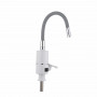 Проточний кран-водонагрівач з гнучким виливом для кухні Lidz Warm 065 LDWAR065GRE49096 White/Grey SD00055220