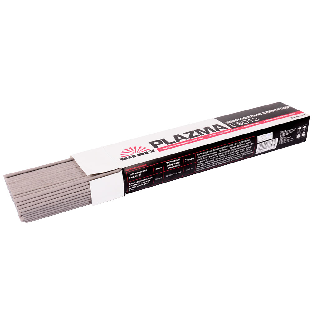Електроди зварювальні Vitals Plazma E6013, d 3 мм, 5 кг 000133893