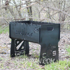 Мангал розбірний з індивідуальним гравіюванням - на подарунок