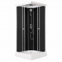 Душовий бокс Lidz Kubis SB90x90.SAT.LOW.GR, скло тоноване 4 мм SD00055514