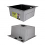 Акційний набір Lidz: мийка Handmade H4545 Black PVD Decor 2,5/0,5 мм + K01B Корзина для кухонной мойки SD00057082
