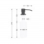 Дозатор для миючого засобу Lidz Acsis LA30 Brushed Black PVD, круглий LDACSLA30BLM49827 SD00055951