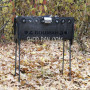 Мангал на довгих ніжках із вбудованою шашличницею та мотором на 8 шампурів 3 мм SP00279