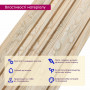 Рейка декоративная PS 2900х117х12мм Песочное дерево SW-00002137- SW-00002137
