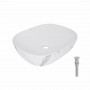 Раковина накладна Qtap Aquarius 470x380x120 мм, Marble, прямокутна, з донним клапаном QTAQA188MR49782 SD00055906