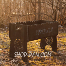 Мангал розбірний з індивідуальним гравіюванням - на подарунок