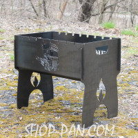 Мангал розбірний з індивідуальним гравіюванням - на подарунок