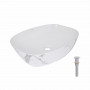 Раковина накладна Qtap Cardinal 500х380х140 мм, Marble, прямокутна, з донним клапаном QTCAR188MR49826 SD00055950