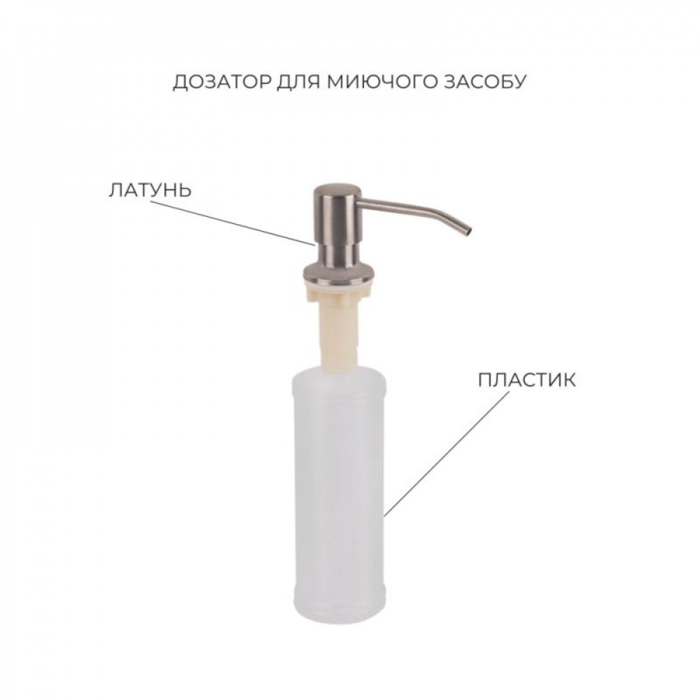 Акційний набір Lidz: мийка H5050H інтегрована Decor Honeycomb 2,5/0,5 мм LDH5050DEC48365 + Змішувач Aria для кухні з гнучким виливом (k35) Grey SD00057349