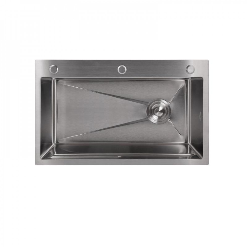 Мийка для кухні інтегрована Lidz Handmade H7545 Brushed Steel 3,0/1,0 мм LDH7545BRU49457 SD00055581