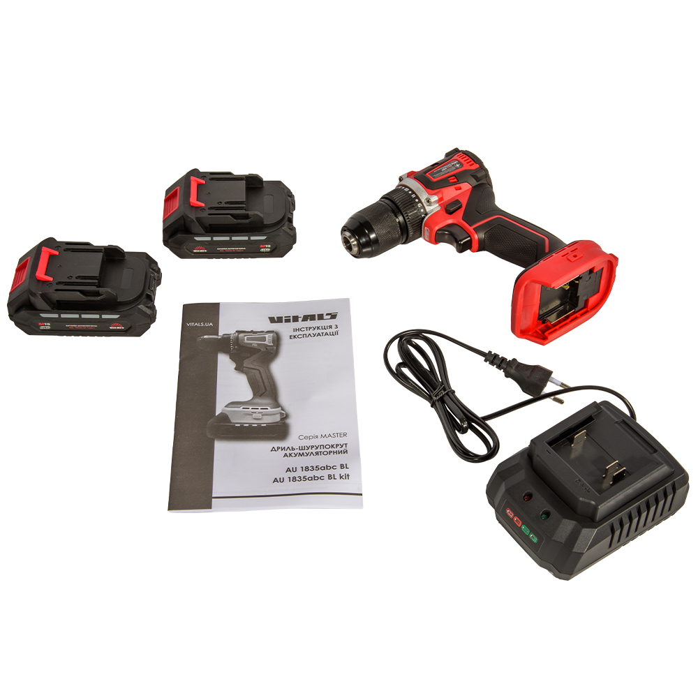 Дриль-шурупокрут акумуляторний Vitals Master AU 1835abc BL Kit 000235979